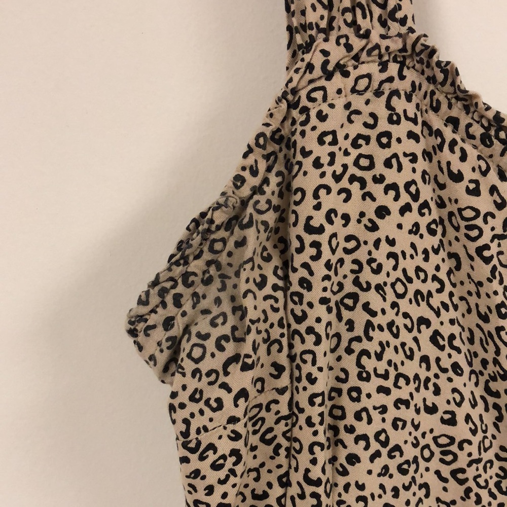 Cheetah print sleeveless maxi dress with buttons - Picture 6 of 11